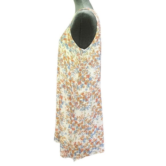 Robert Louis Floral Dress, Rayon and Polyester, Ditzy Print, Size Medium - Picture 2 of 6